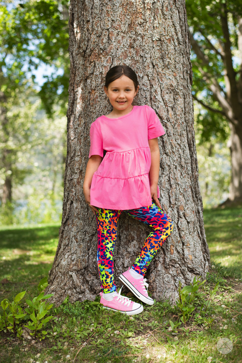 Neon Safari Kids Backpack - Durable & Waterproof School Bag for Boys & Girls - Perfect for School, Travel & Outdoor Adventures