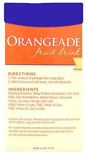 Fit Wise High Protein Orangeade Fruit Drink Mix - Ideal Protein Compatible, Low Carb, Keto-Friendly | Perfect for Post-Workout Recovery & Healthy Weight Management