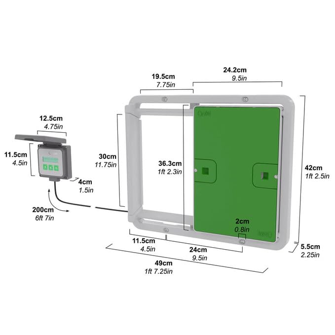 Automatic Chicken Coop Door Opener with Light Sensor & Timer - Easy Installation, Low Maintenance for Enhanced Coop Security & Insulation | Built-in Safety Sensors | Eco-Friendly | Perfect for Backyard Chicken Keepers & Poultry Farmers