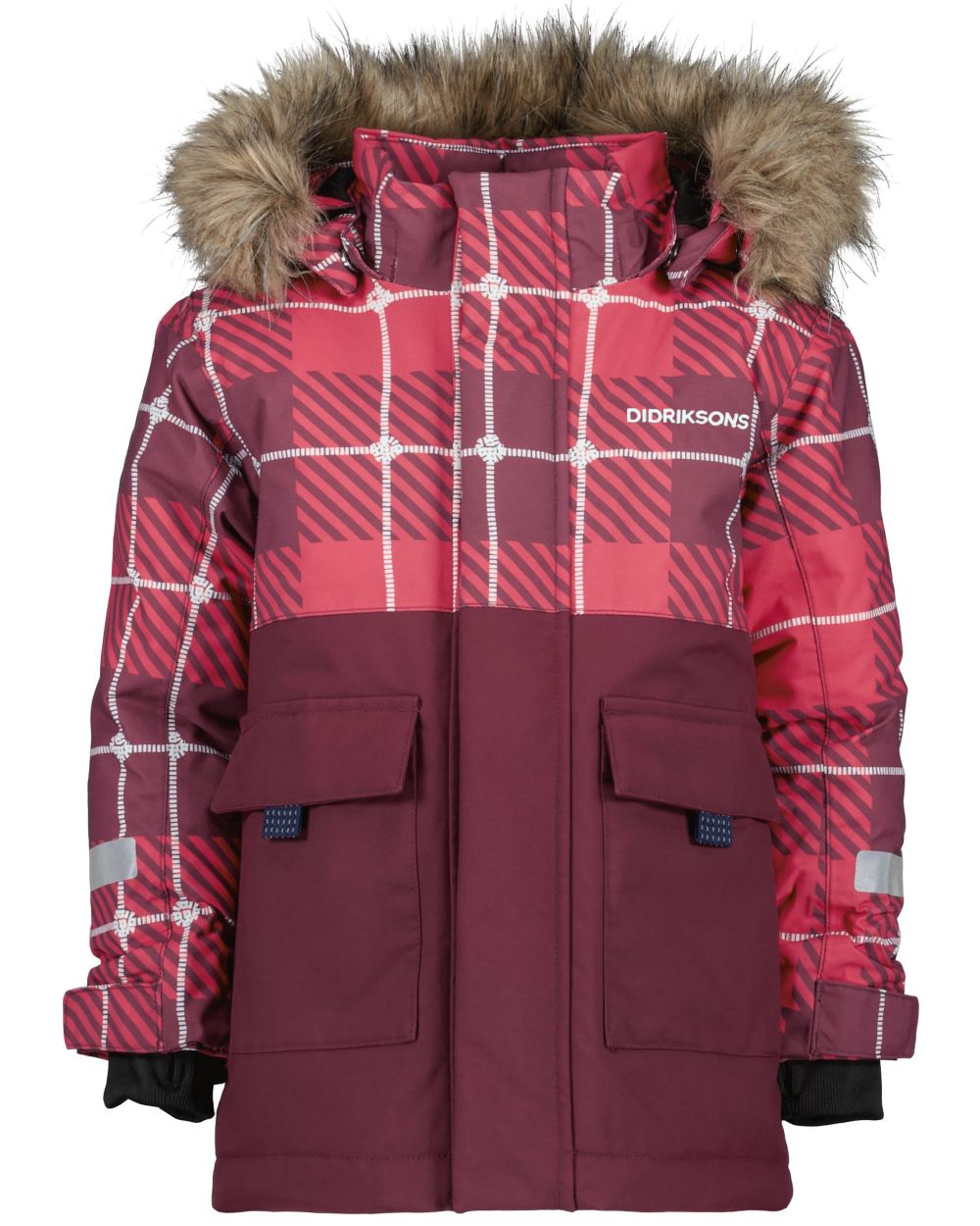 Didriksons Kids Polarbjornen Printed Parka - Waterproof Winter Coat for Boys & Girls - Perfect for Snow Play & Outdoor Adventures