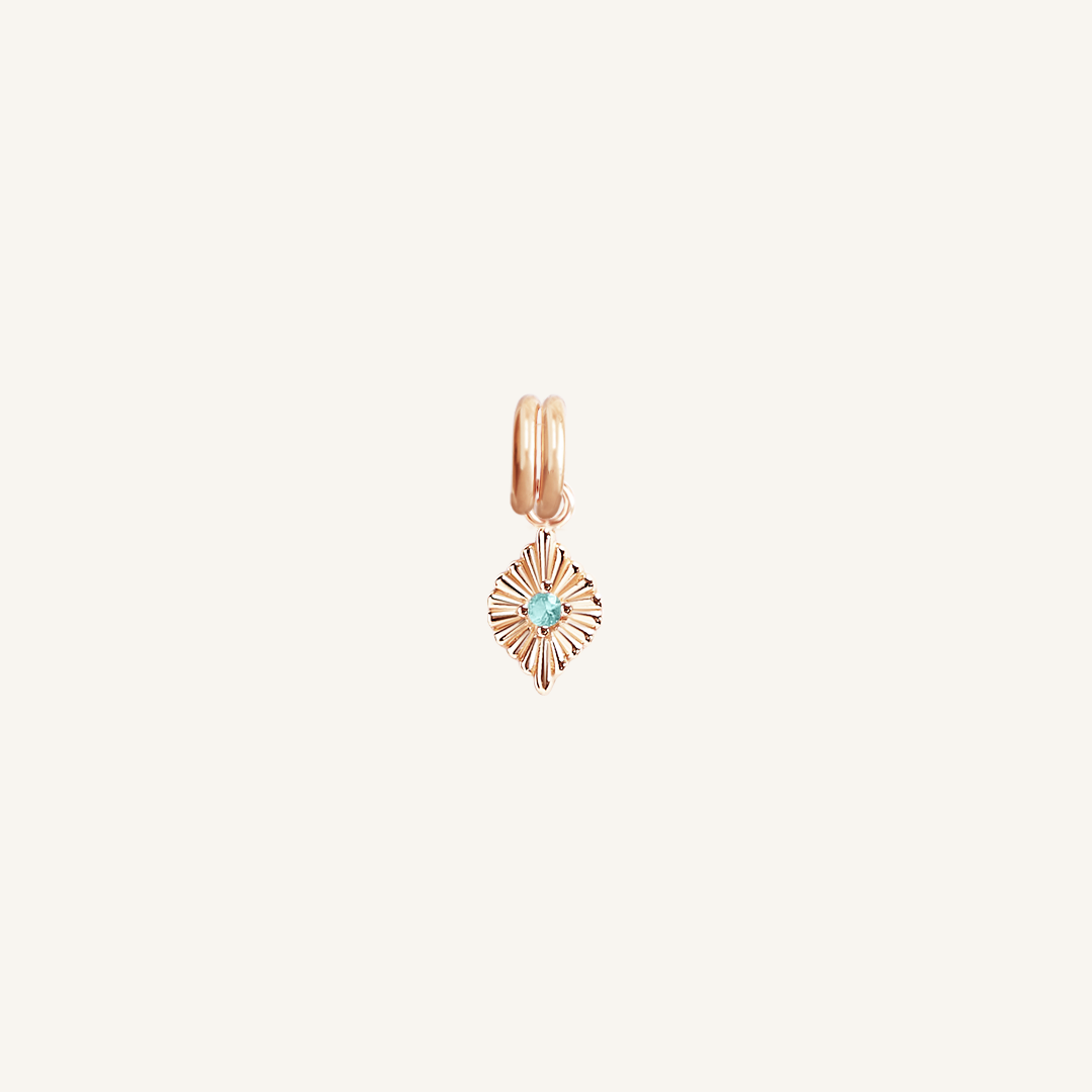 December Birthstone Charm for Petite Jewelry - Perfect for Necklaces, Bracelets & Gifts