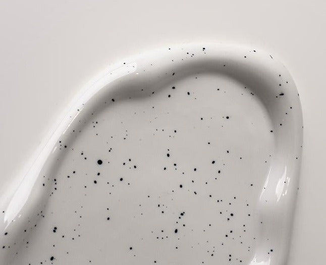 Stainless Steel Chrome Plated Ceramic Serving Tray - Elegant Cookie & Dessert Dish for Parties, Tea Time, and Home Decor