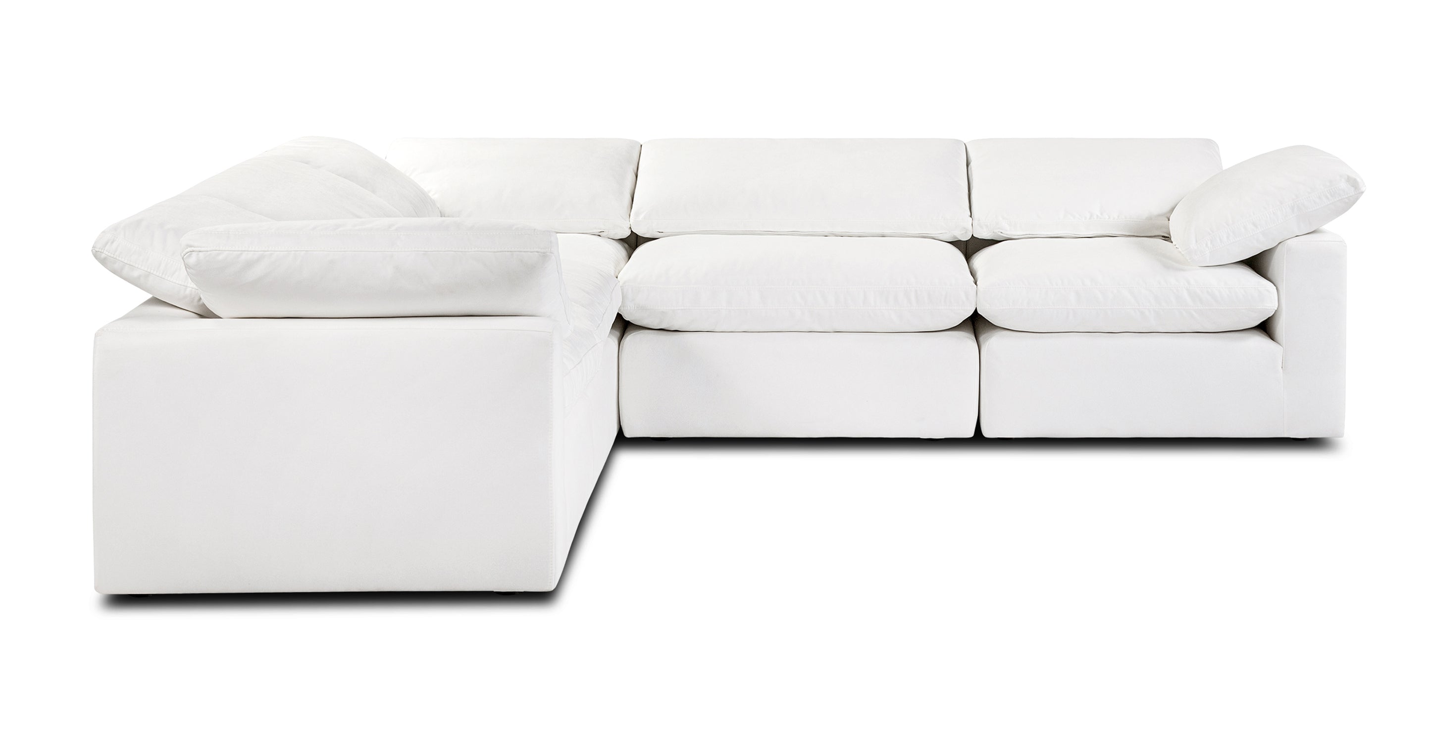 5-Piece Aspen Modular Corner Sectional Sofa Set - Modern L-Shaped Couch with Reversible Chaise for Living Room, Family Room & Home Theater