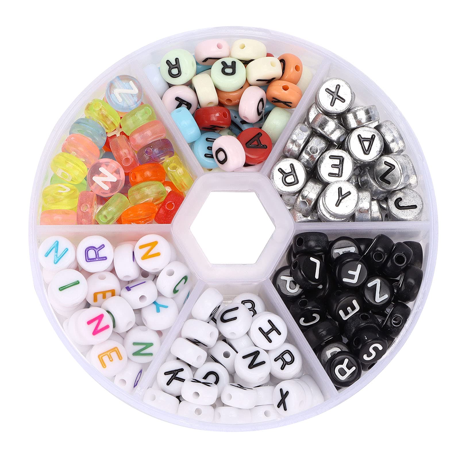 240Pcs Acrylic Alphabet Letter Beads A-Z with Storage Box - DIY Jewelry Making Supplies for Bracelets, Necklaces & Keychains - Perfect for Crafts, Gifts & Party Favors