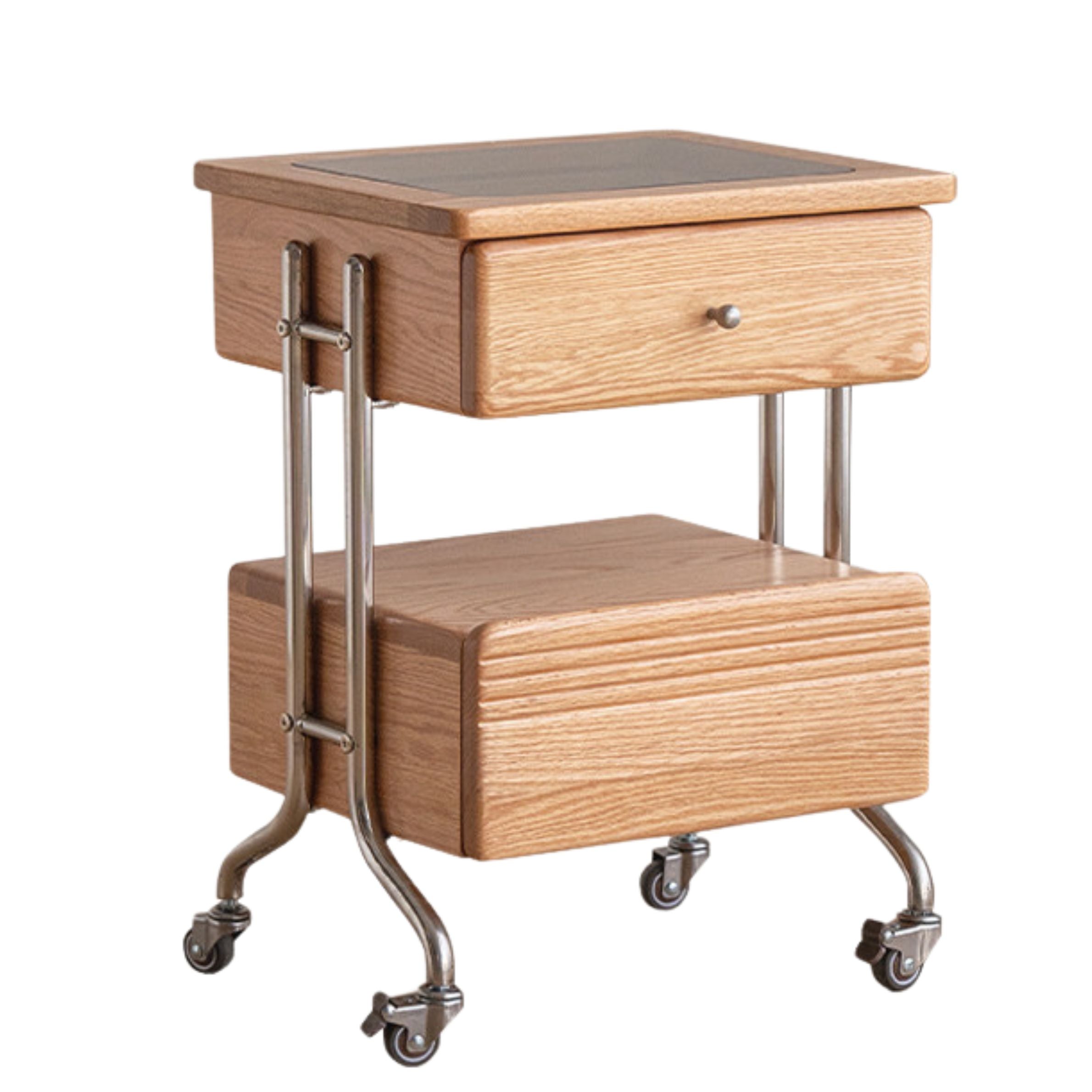 15.7x 13.8x22 inch /40x35x56 сm / Natural Wood Color / Nightstand
