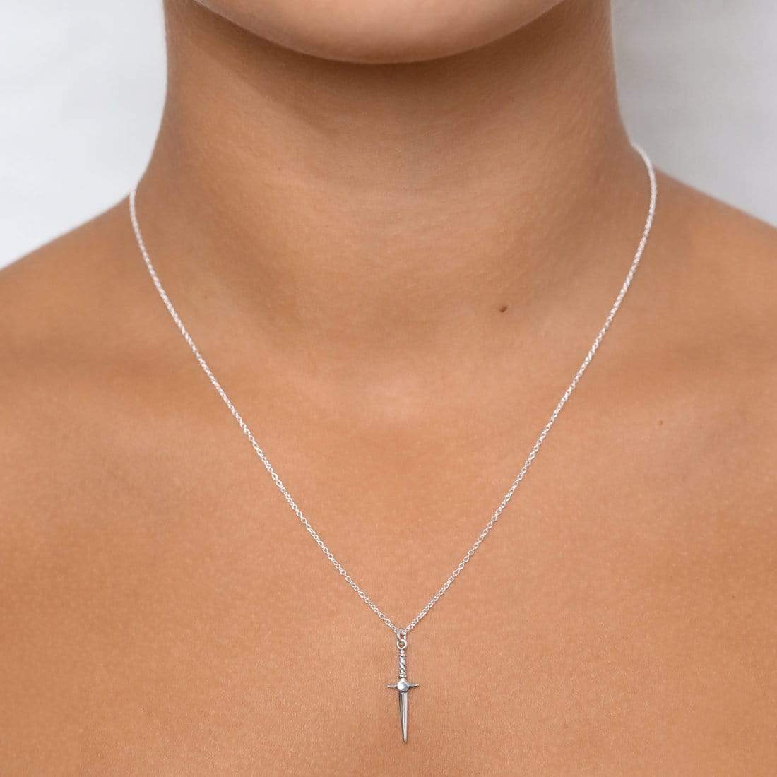 Cosmic Dagger Necklace - Elegant Stainless Steel Pendant with Adjustable Chain - Perfect for Gifts, Cosplay, and Gothic Fashion Accessories