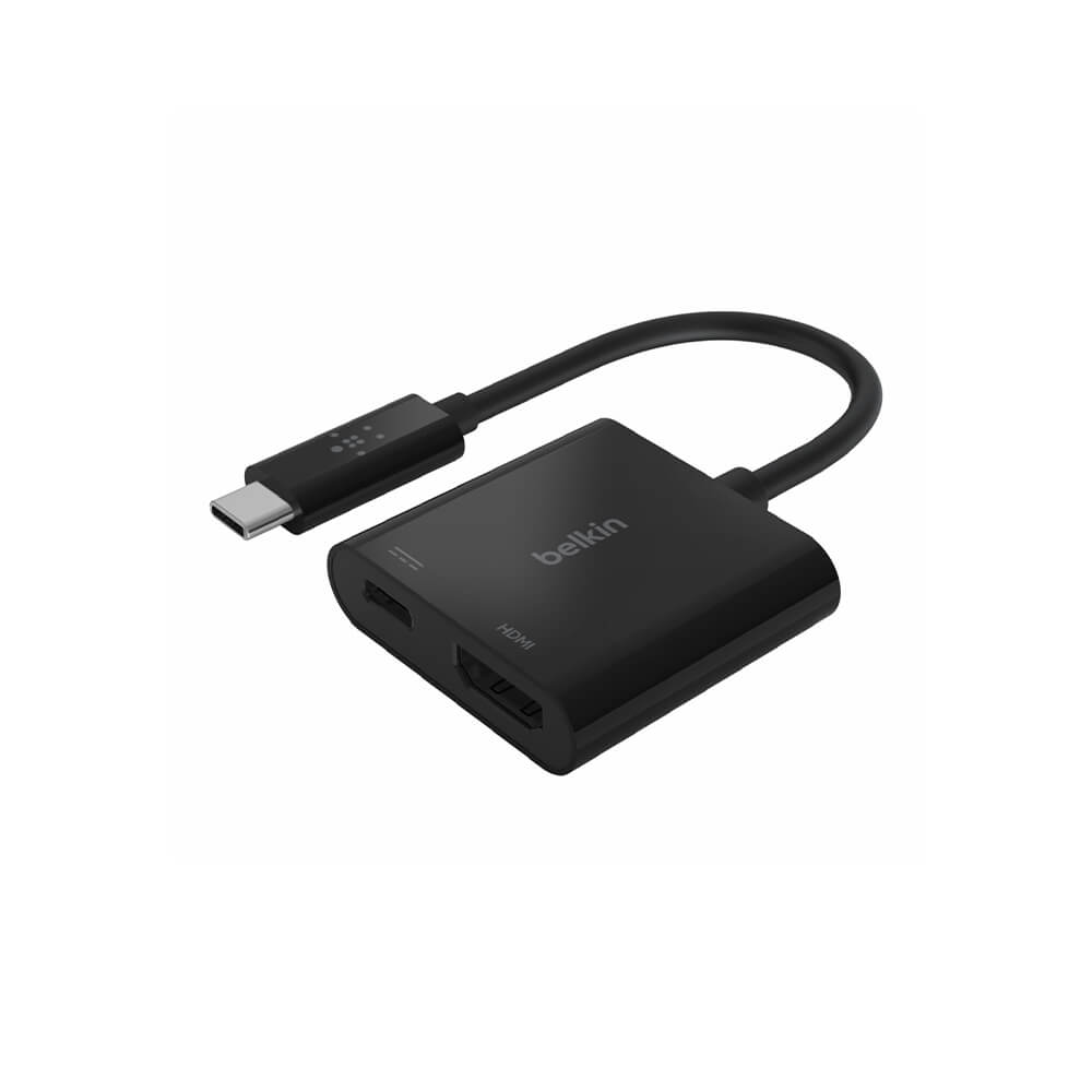 Belkin USB C to HDMI Adapter with 60W Power Delivery - 4K Video Output & Fast Charging for MacBook, iPad, Laptop - Perfect for Home Office, Presentations & Entertainment