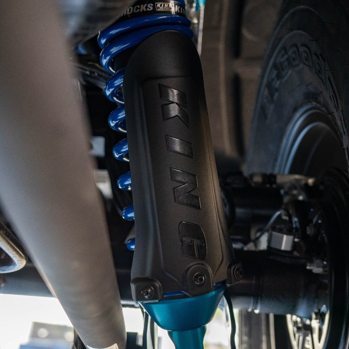 21+ Ford Bronco King 2.5 Finned Remote Reservoir Coilovers with Adjusters - Front & Rear Suspension Upgrade for Off-Roading, Overlanding & Trail Riding