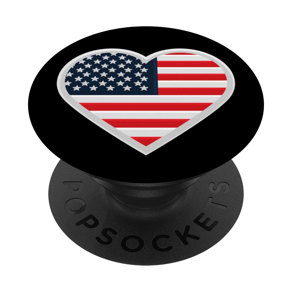 USA Flag PopSockets Swappable PopGrip - Patriotic Phone Grip & Stand - Perfect for iPhone, Samsung & Smartphones - Great Gift for 4th of July, Memorial Day & American Pride