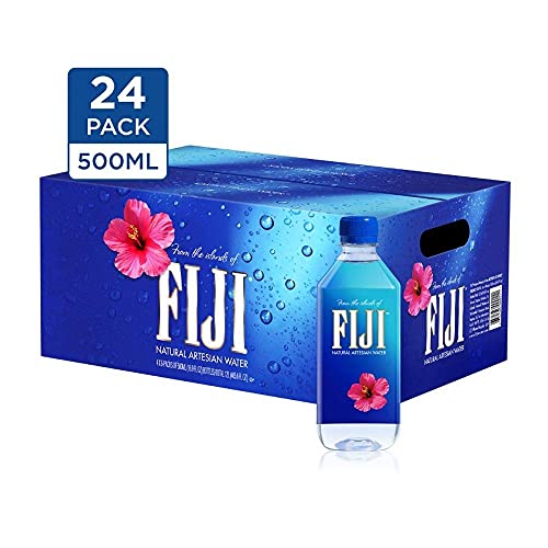 Fiji Natural Artesian Water - 16.9 Oz Bottles (24-Pack, 2 Sets) | Premium Alkaline Mineral Water for Hydration, Home, Office & Outdoor Activities