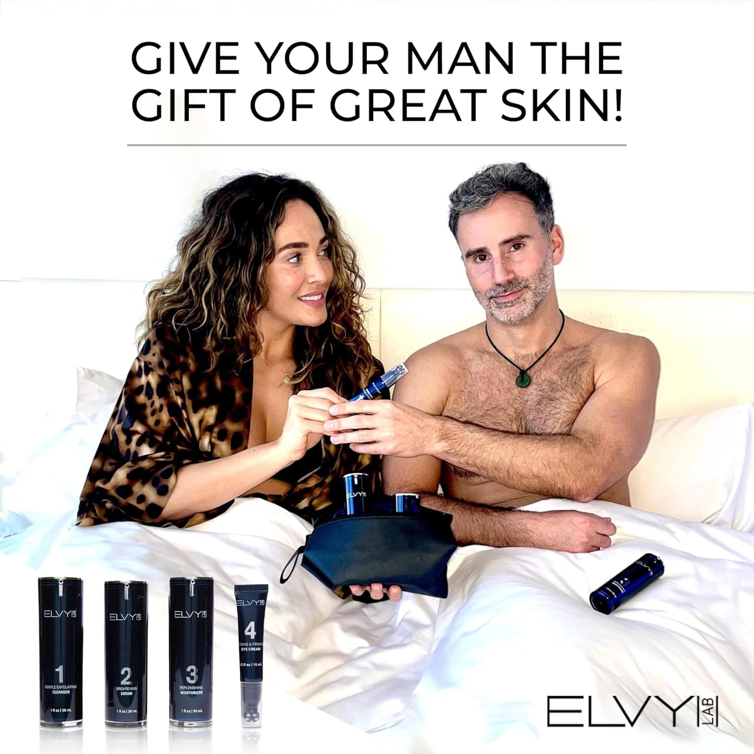 Complete Men's Skincare Set - 4-Step Grooming Kit with Cleanser, Vitamin C Serum, Face Moisturizer & Eye Cream | Hydrating & Rejuvenating Skincare for All Skin Types | Daily Face Care Routine for Men