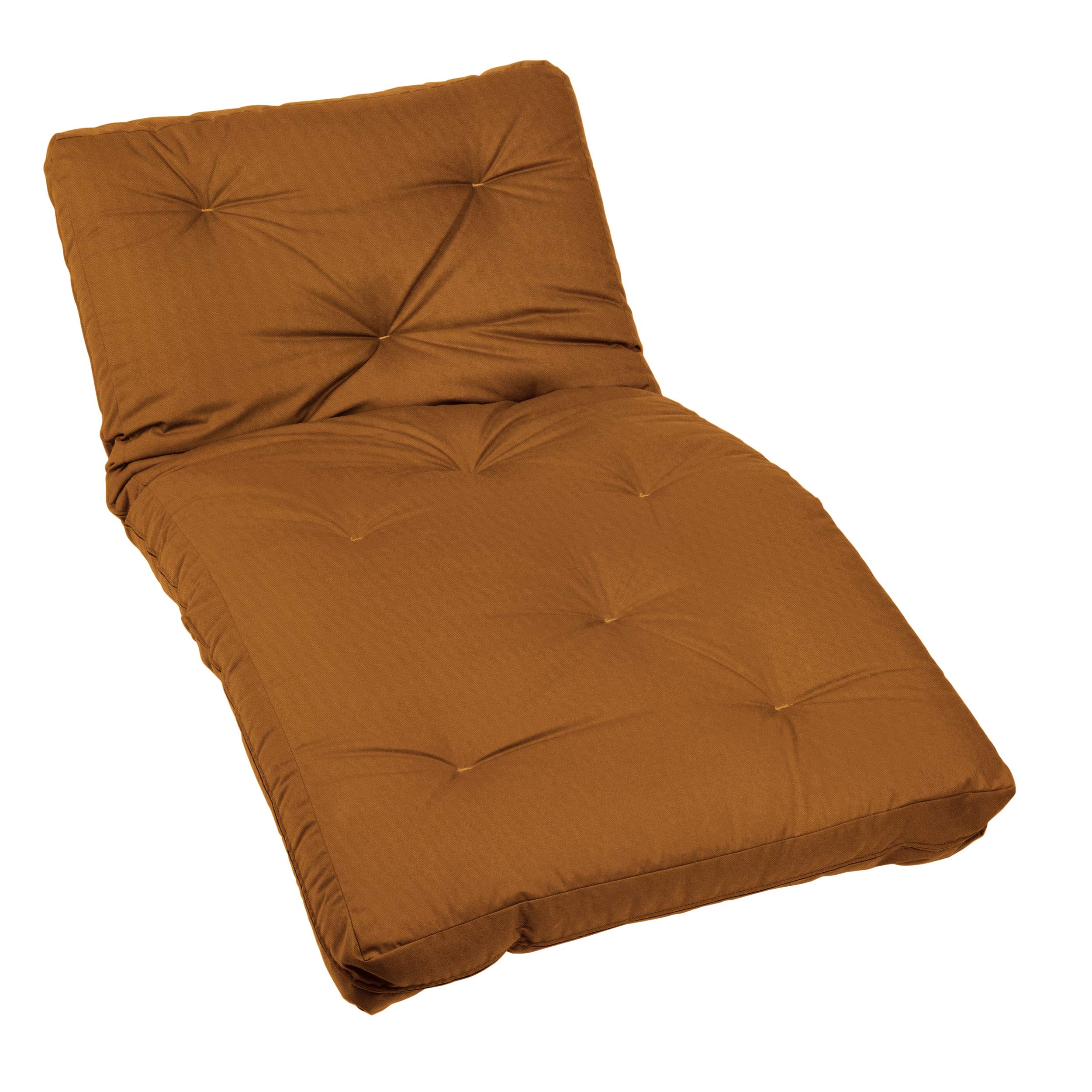 Mozaic Basic Twin Size Futon Mattress - Comfortable & Durable Cinnamon Brown Sofa Bed for Small Spaces - Perfect for Guest Rooms, Dorms, and Apartments