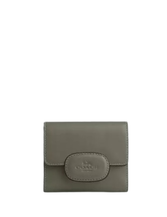 Coach Eliza Small Leather Wallet with Snap Closure - Stylish & Compact for Everyday Use, Travel, and Gifts