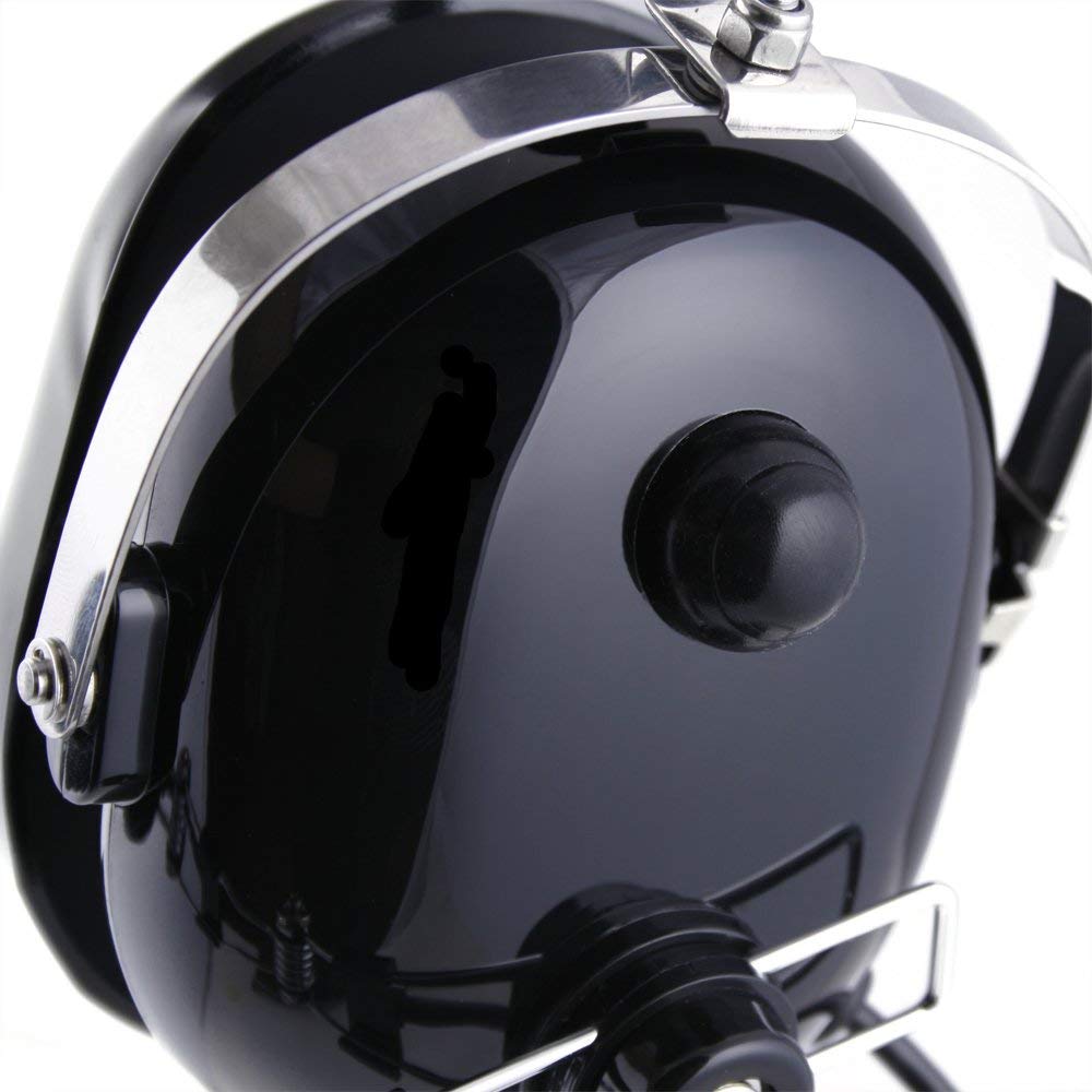 Rugged Radios Single Side Over-The-Head Headset for Racing Communications - 5-Pin Input Jack with Wire Boom Mic & Push-to-Talk - Perfect for Motorsports, Off-Roading & Track Racing