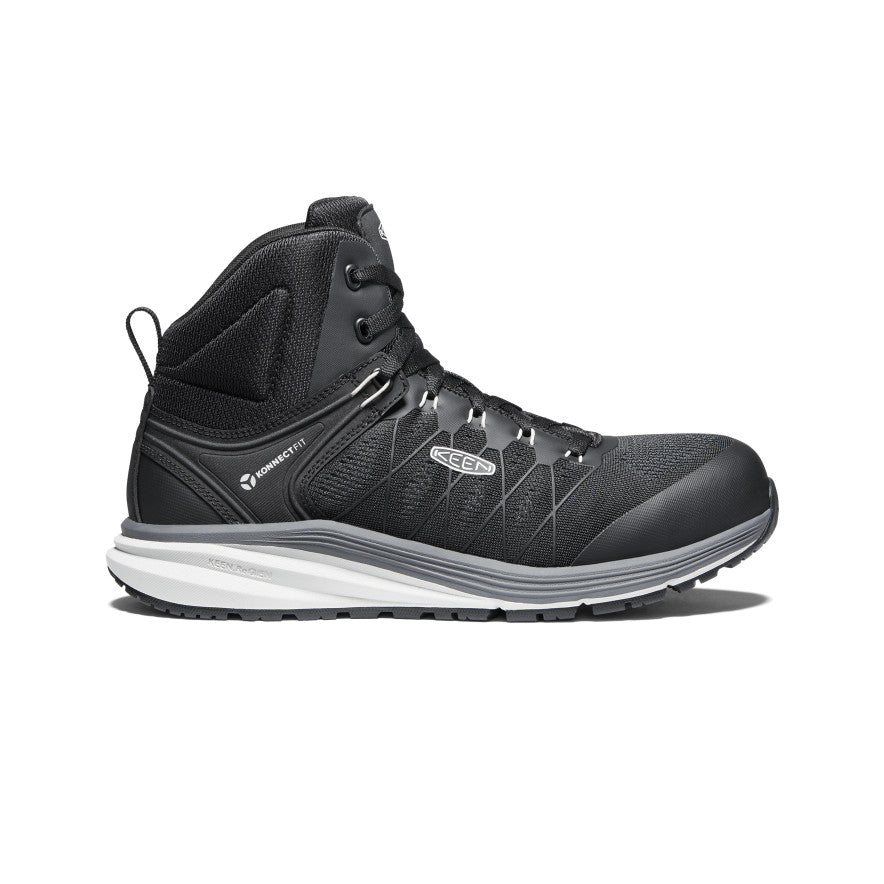 Men's Vista Energy Mid Carbon Toe Work Boots - Vapor/Black | Slip-Resistant Safety Shoes for Construction & Outdoor Work