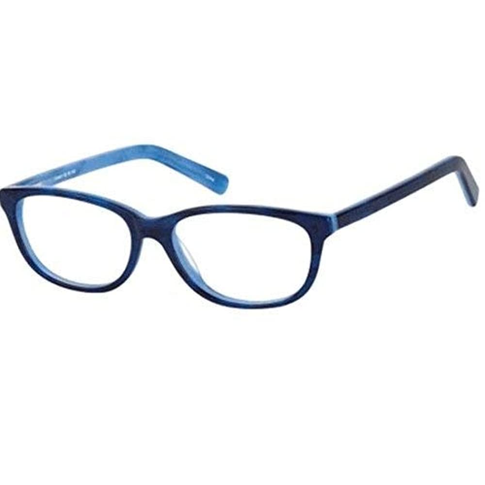 Multi-View Computer Reading Glasses Model 69 - Blue Light Blocking +1.5 Magnification for Office Work & Screen Time - Cobalt Blue Frame