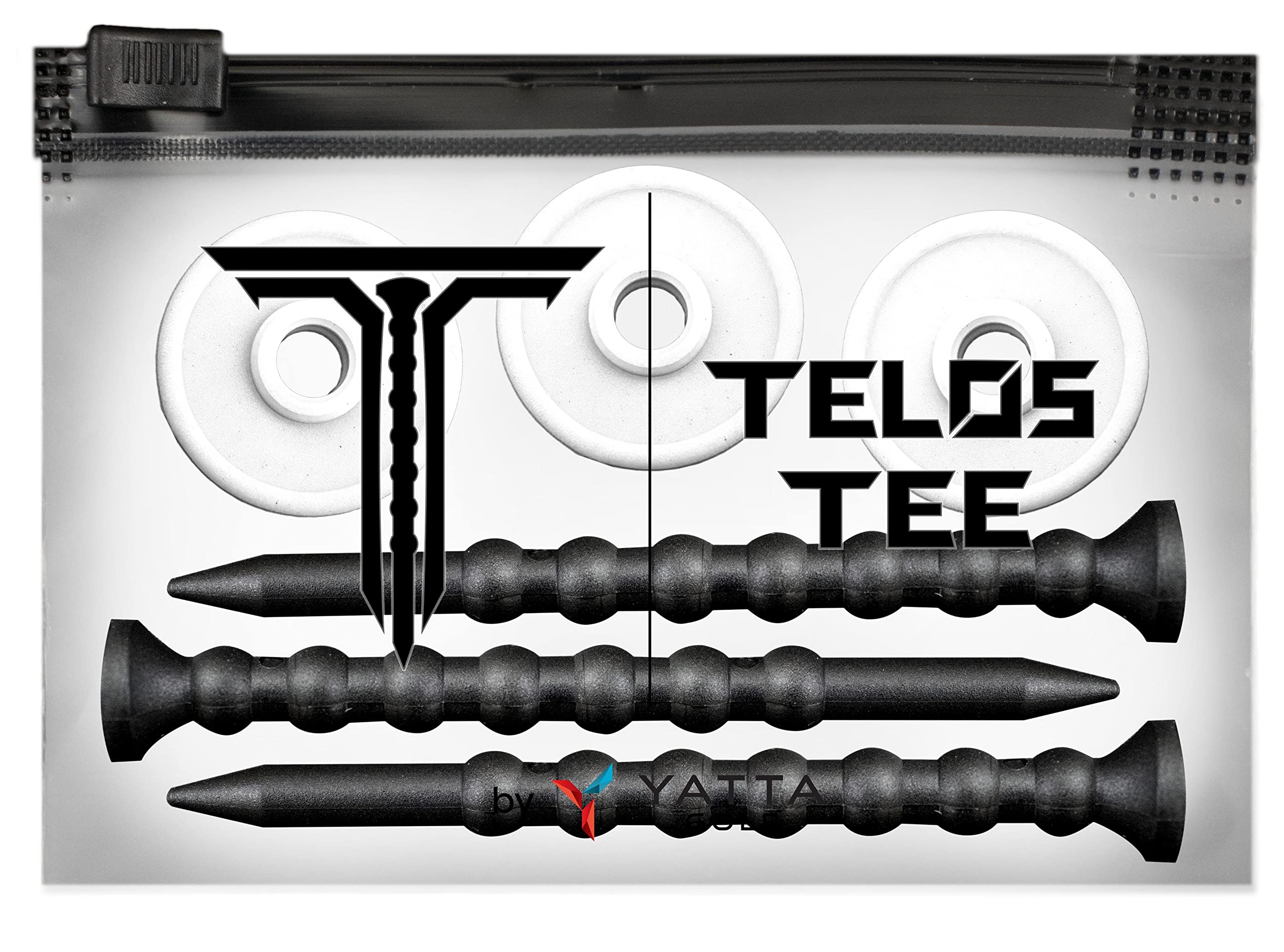 Premium Adjustable Golf Tees - YATTA Golf Telos Unbreakable Tees for Consistent Shots & Lower Scores | Durable Golf Accessories for Driving Range & Tournament Play