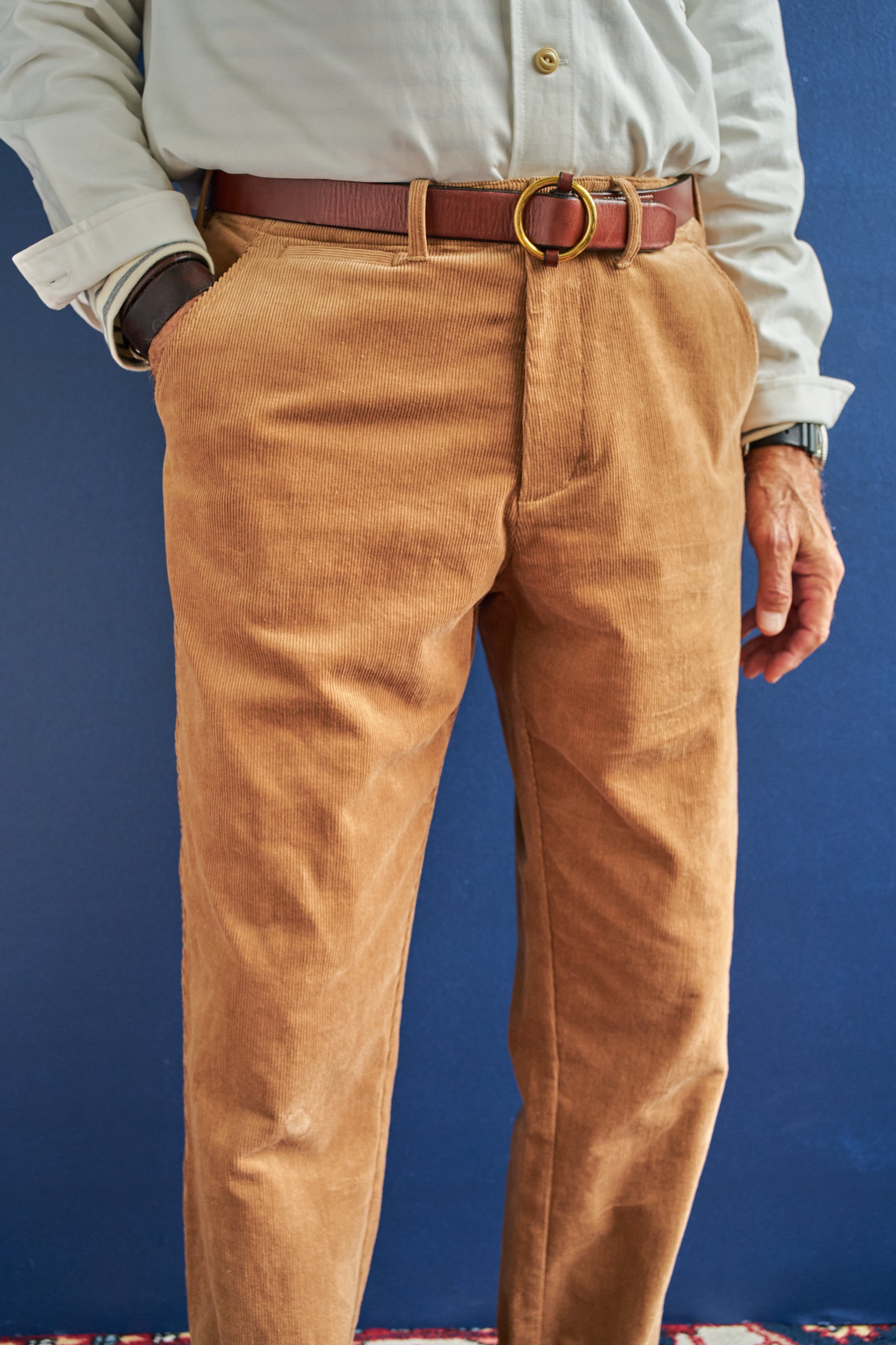 Camden Pant in Khaki Corduroy - Comfortable Men's Casual Pants for Work & Weekend Wear | Durable & Stylish Corduroy Trousers