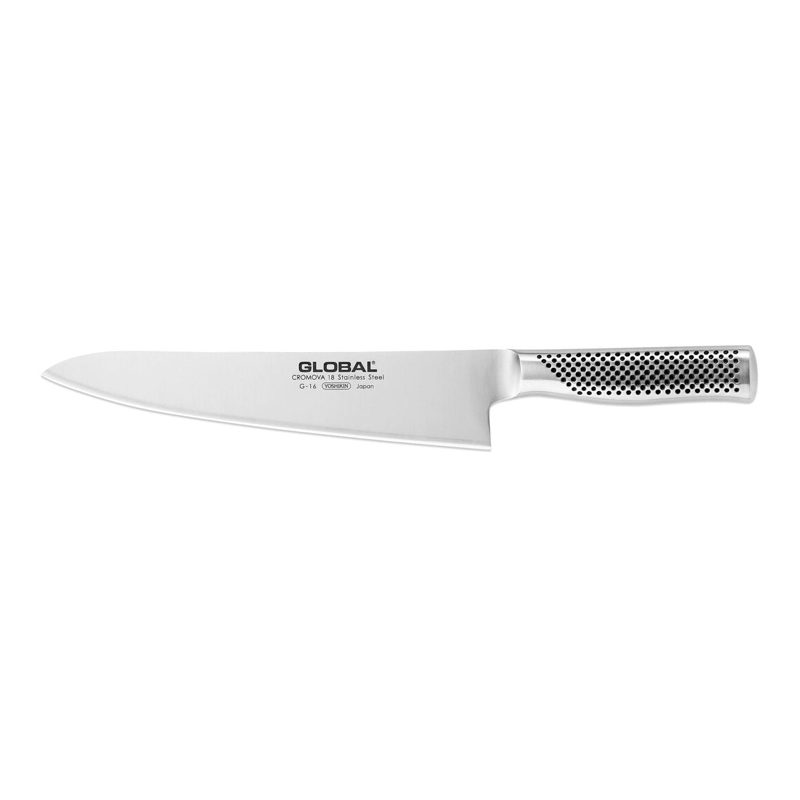 Global G 16 Professional Chef Knife 9.5 Inch - High Carbon Stainless Steel Kitchen Knife for Slicing, Dicing & Chopping - Perfect for Home Cooks & Professional Chefs