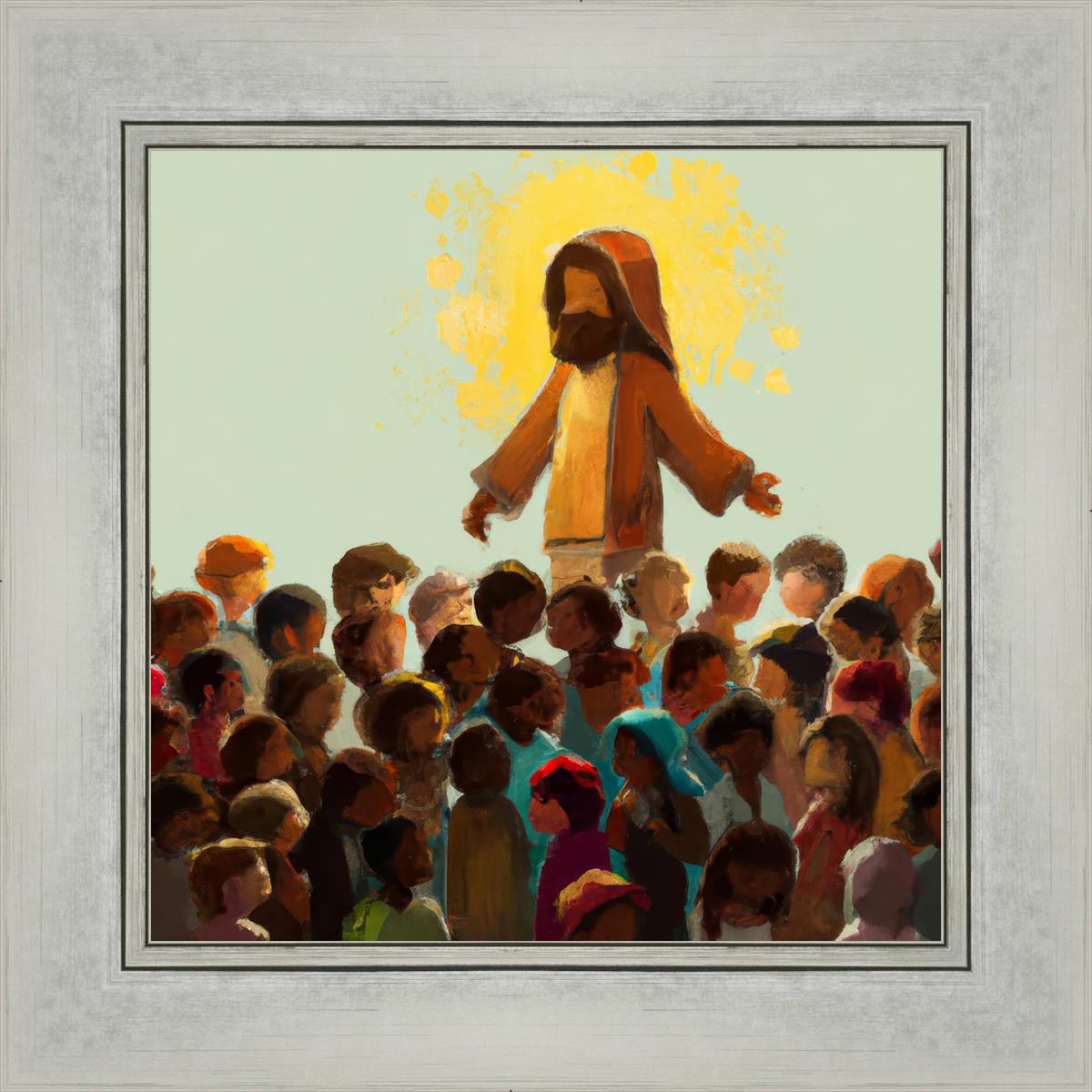 Blessed Are The Children - Inspirational Christian Wall Art for Kids' Room Decor & Nursery - Perfect for Sunday School, Baptism Gifts & Faith-Based Home Decor