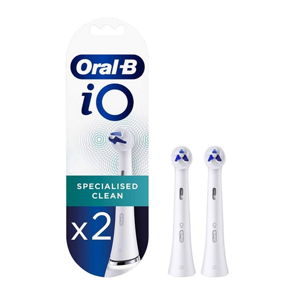 Oral-B iO Replacement Brush Heads for Specialized Cleaning - 2 Pack | Compatible with iO Series Electric Toothbrushes | Perfect for Deep Cleaning and Gum Care