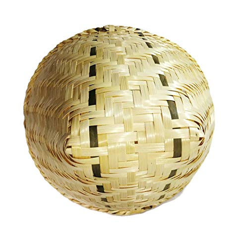 Large Bamboo Sticky Rice Steamer Basket - Natural Bamboo Cover for Cooking Rice, Dim Sum, Buns, Chicken & Fish - Perfect for Asian Cuisine, Kitchen & Restaurant Use