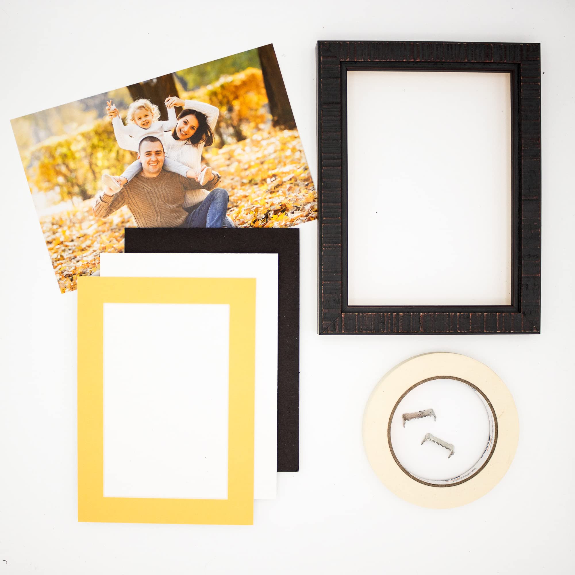 24x36 Acid-Free Chamois Yellow Precut Matboard - Bevel Cut for 8x10 Photos with Backing Board & Self-Seal Crystal Clear Photo Mat Bag | 4-Ply Thickness | Perfect for Picture Framing, Photo Displays, Art Galleries & Home Decor