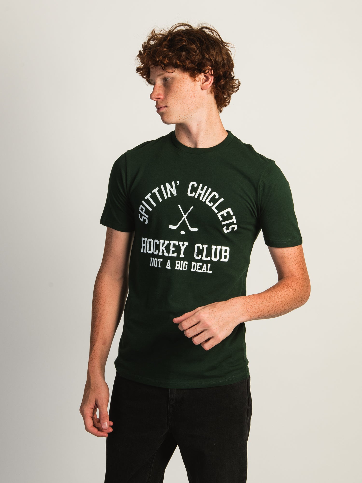 Barstool Sports Spittin' Chiclets Hockey Club T-Shirt - Men's Hockey Fan Apparel for NHL Games & Casual Wear