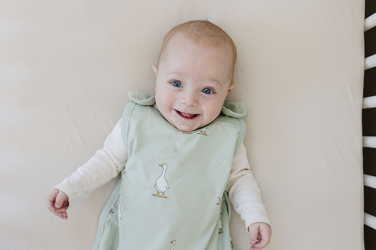 Ecolino® Adjustable Baby Sleep Sack - Organic Cotton, Universal Size 2 Months to 2 Years - Soft & Breathable for Safe Infant Sleeping - Perfect for Nursery, Daycare & Travel