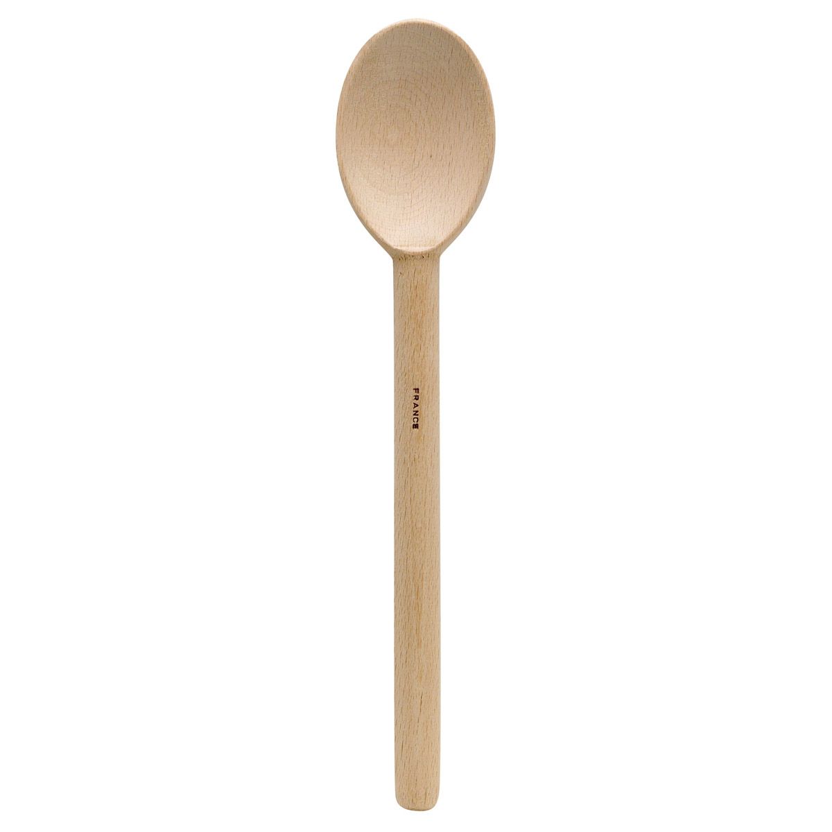 Premium French Beechwood Heavyweight Spoon - 11.75 Inch Kitchen Utensil for Cooking, Baking & Serving | Durable Wooden Spoon for Soups, Sauces & Stirring