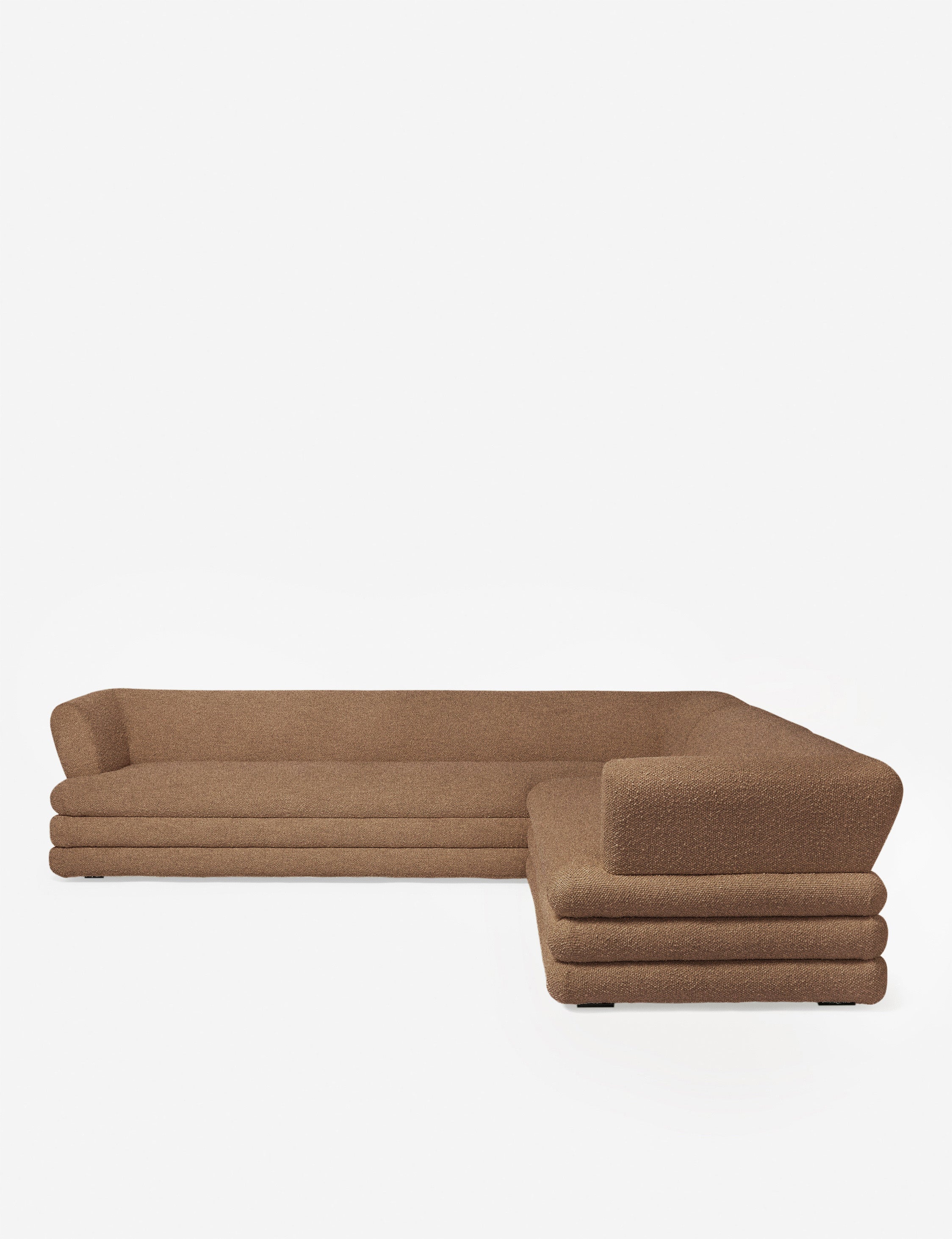Babs Corner Sectional Sofa by Sarah Sherman Samuel - Modern L-Shaped Couch for Living Room, Lounge & Family Room - Comfortable Fabric Upholstery with Reversible Chaise