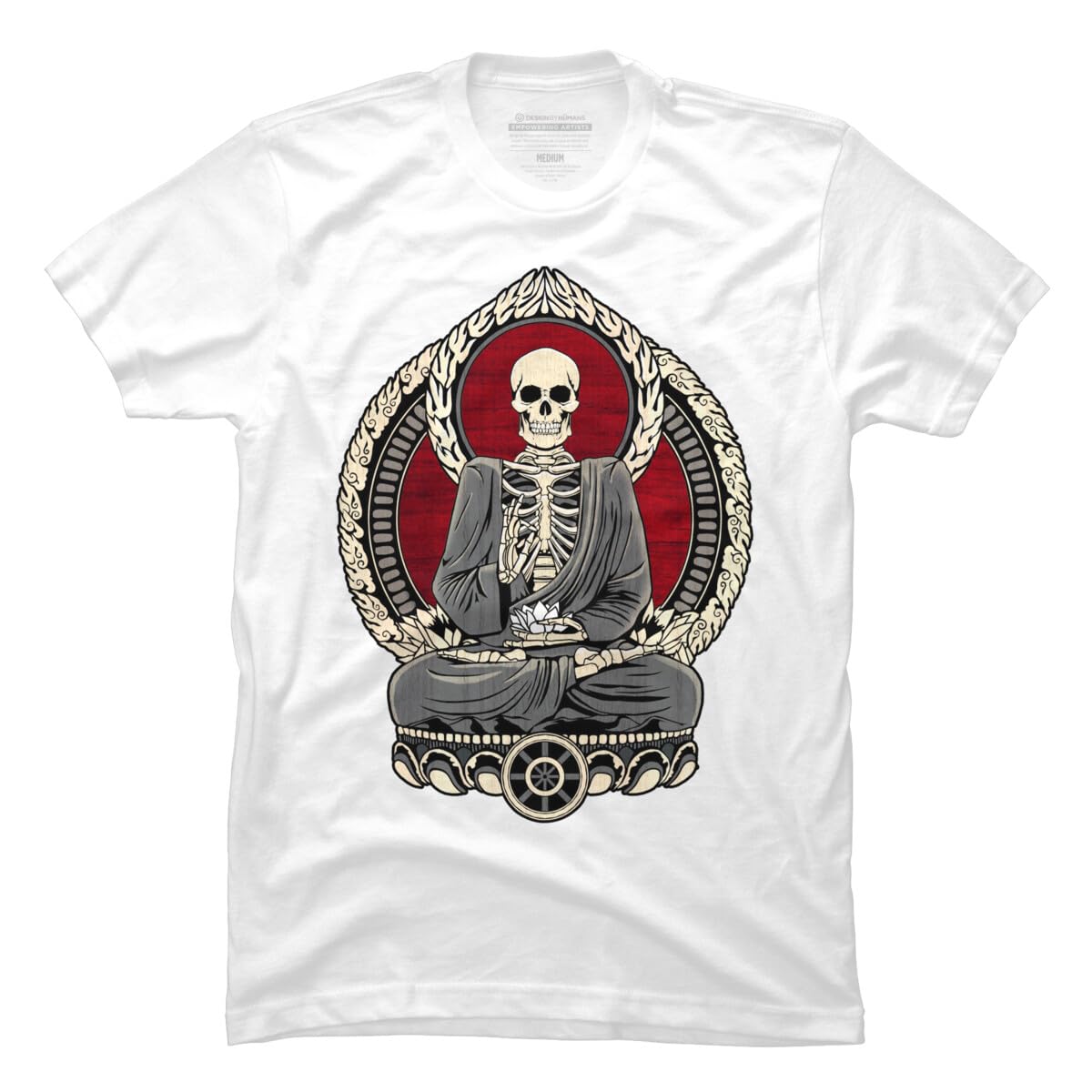 Starving Buddha Cherry Graphic T-Shirt for Men | Snazzygaz Design by Humans | Casual Streetwear & Festival Outfit
