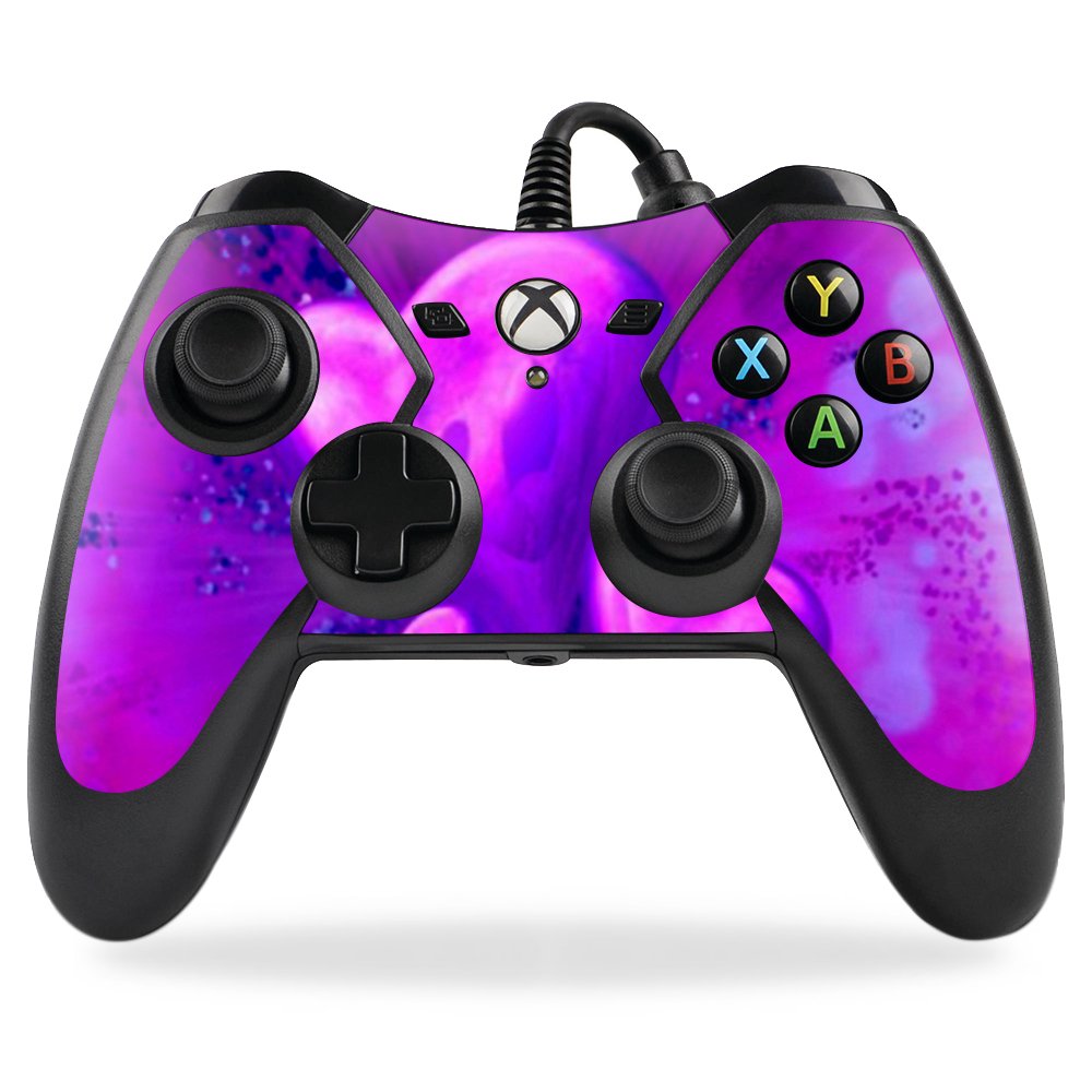 MightySkins Skin for PowerA Pro Ex Xbox One Controller - Custom Wrap Cover & Sticker Skins in Purple Heart | Perfect for Gaming, Protection & Personalization