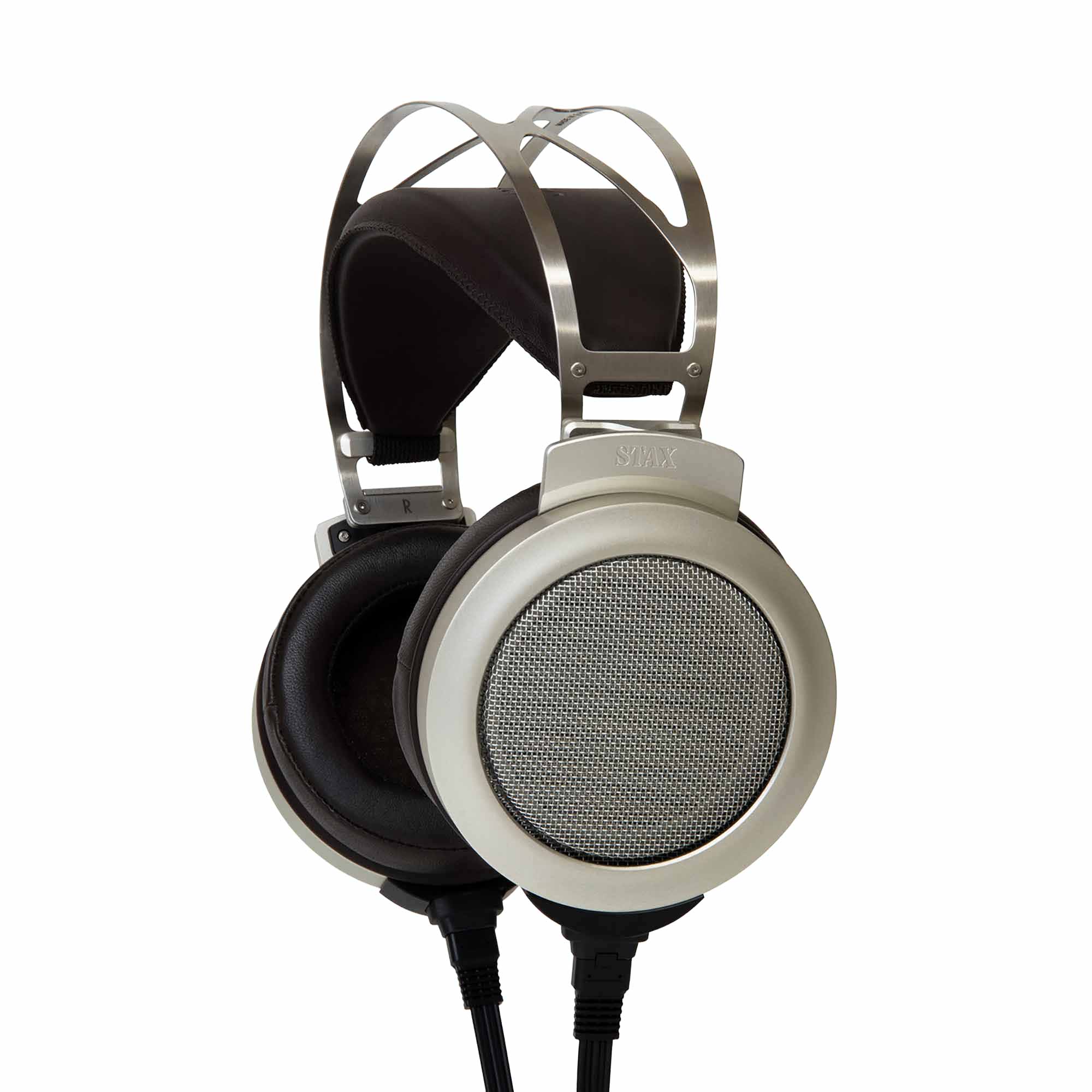STAX SR-007S Professional Electrostatic Headphones - Premium Open-Back Earspeakers for Audiophiles & Studio Recording - Perfect for Home Listening, Music Production & Critical Audio Analysis