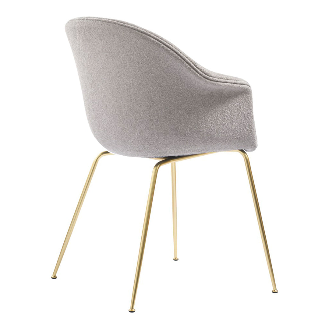 Bat Dining Chair with Conic Base - Fully Upholstered Modern Kitchen Chair for Dining Room, Restaurant & Cafe
