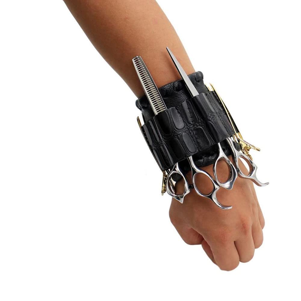 Professional Barber Scissors Holster Bag for Combs & Shears - Salon & Travel Use