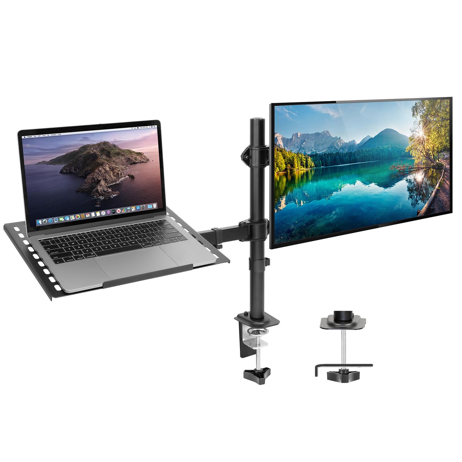 Mount-It! Adjustable Laptop & Monitor Stand - VESA Compatible for 13-32