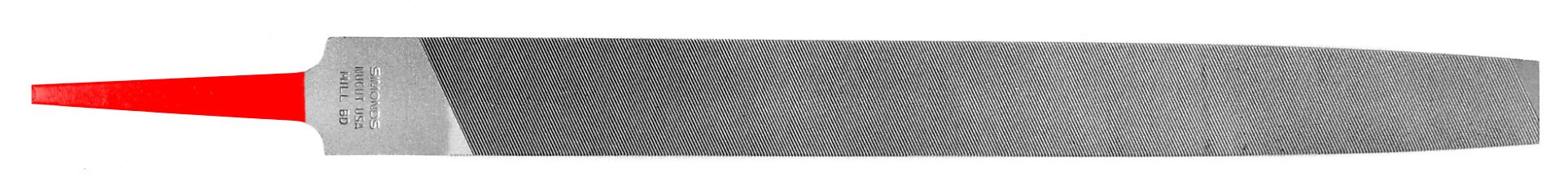 Simonds 78146600 Black Maxi-Sharp Mill File - Smooth American Pattern 8-Inch (Pack of 12) - Ideal for Metalworking, Woodworking, and DIY Projects