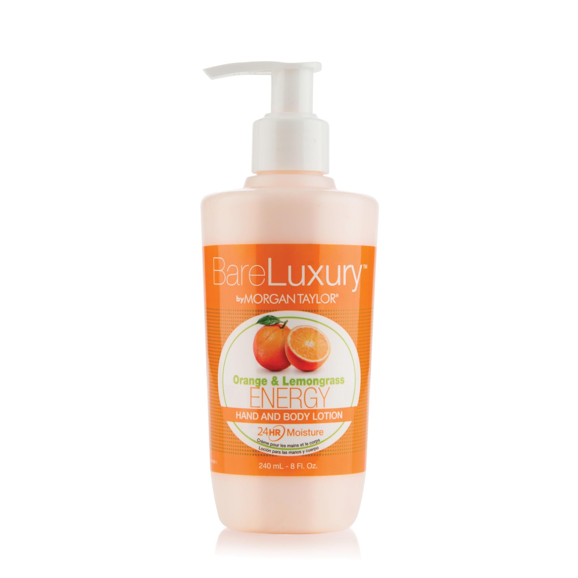 BareLuxury by Morgan Taylor - Energizing Orange & Lemongrass Body Lotion for Dry Skin | Hydrating & Nourishing Moisturizer | Perfect for Daily Use, Spa Days & Gift Giving