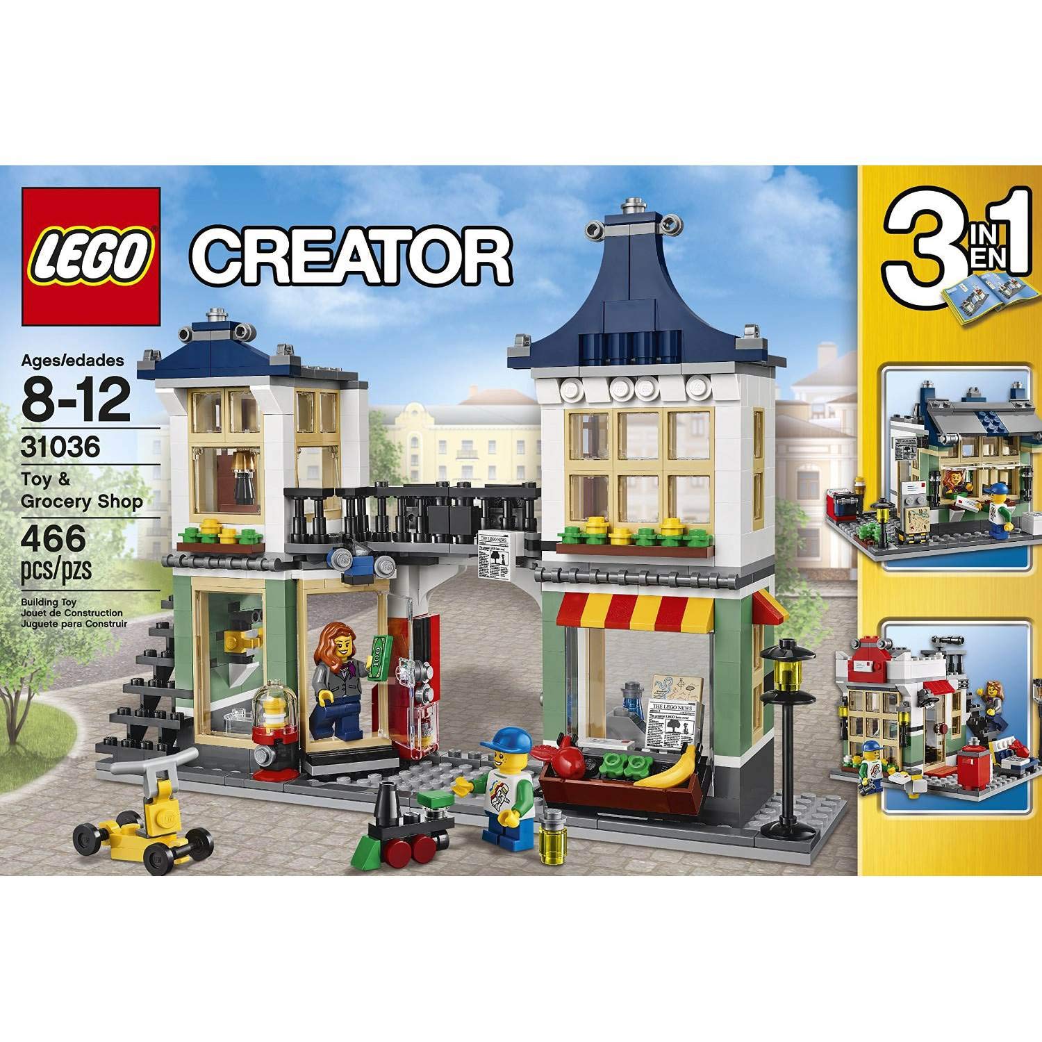 LEGO Creator Toy and Grocery Shop Building Set - 3-in-1 Modular Store Model Kit for Kids & Adults - Perfect for Creative Play, Display, and Gift Giving