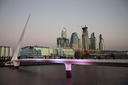 20x30 Inch Laminated Office Poster - Vibrant Buenos Aires Puerto Madero Wall Art for Home & Business Decor | Perfect for Living Rooms, Offices & Gifts