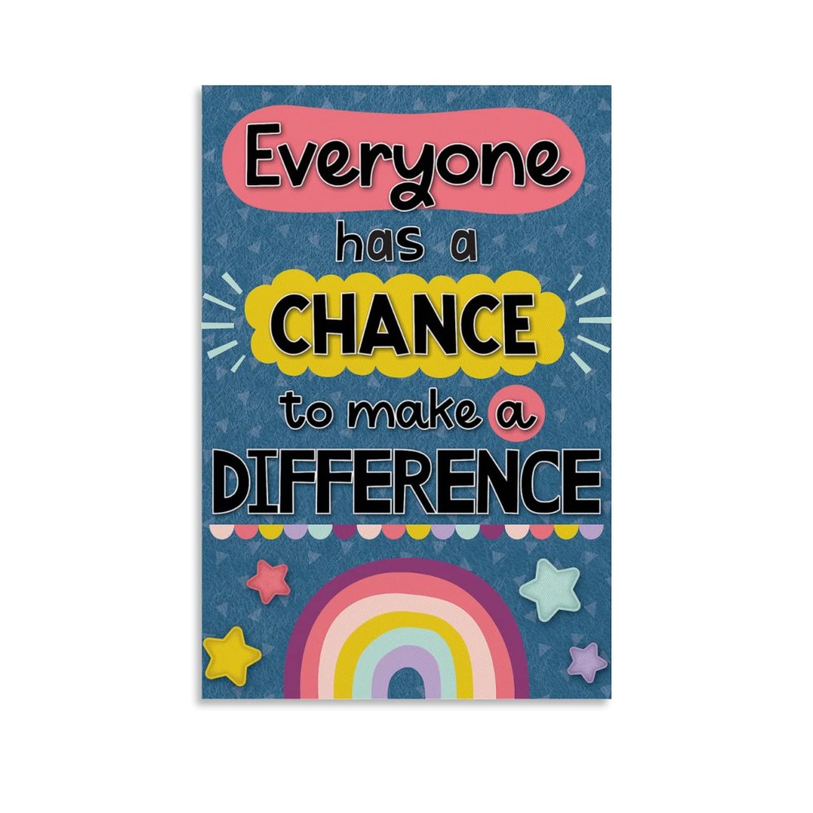 Inspirational Classroom Posters - 8x12 Inch (20x30cm) Motivational Wall Art Decor for Teachers, Students & Home Office - Positive Educational Posters for School, Bedroom & Workspace Aesthetic
