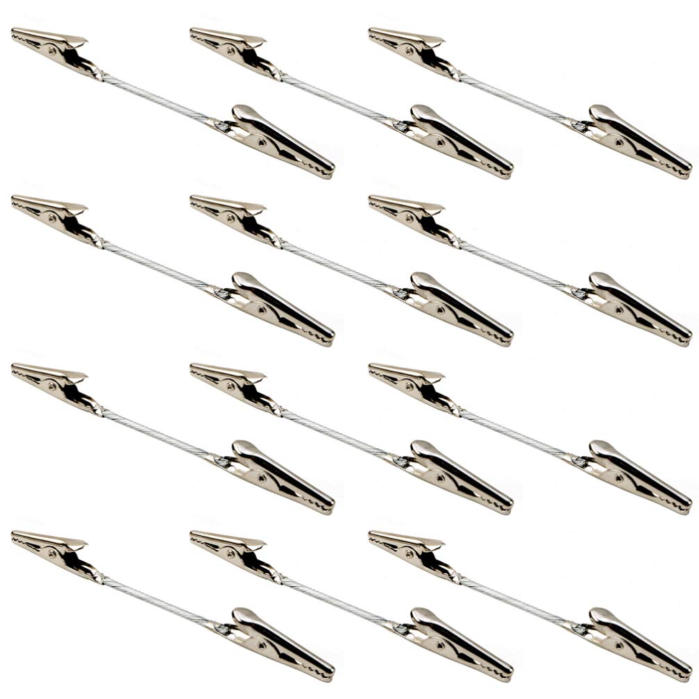 Vintage Easel Stand Picture Frames - 12pcs Double Head Alligator Clamp Clips, Alloy Memo Clips for Office Cards, DIY Photo Holders & Note Clips - Perfect for Desktop Organization, Scrapbooking, and Home Office Decor