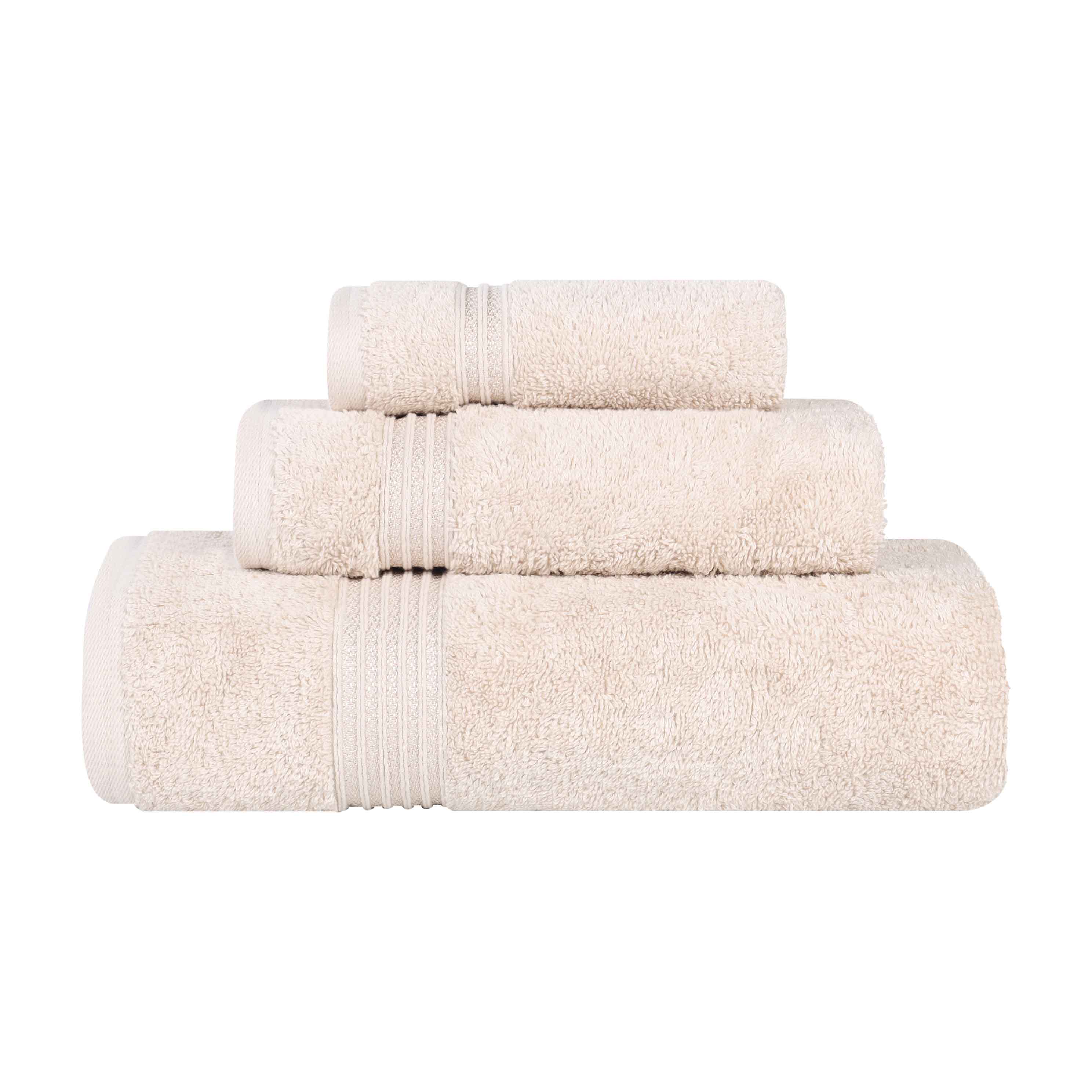 Premium Egyptian Cotton 3-Piece Towel Set - Ultra Soft, Highly Absorbent Bath Towels for Spa, Bathroom & Luxury Home Use