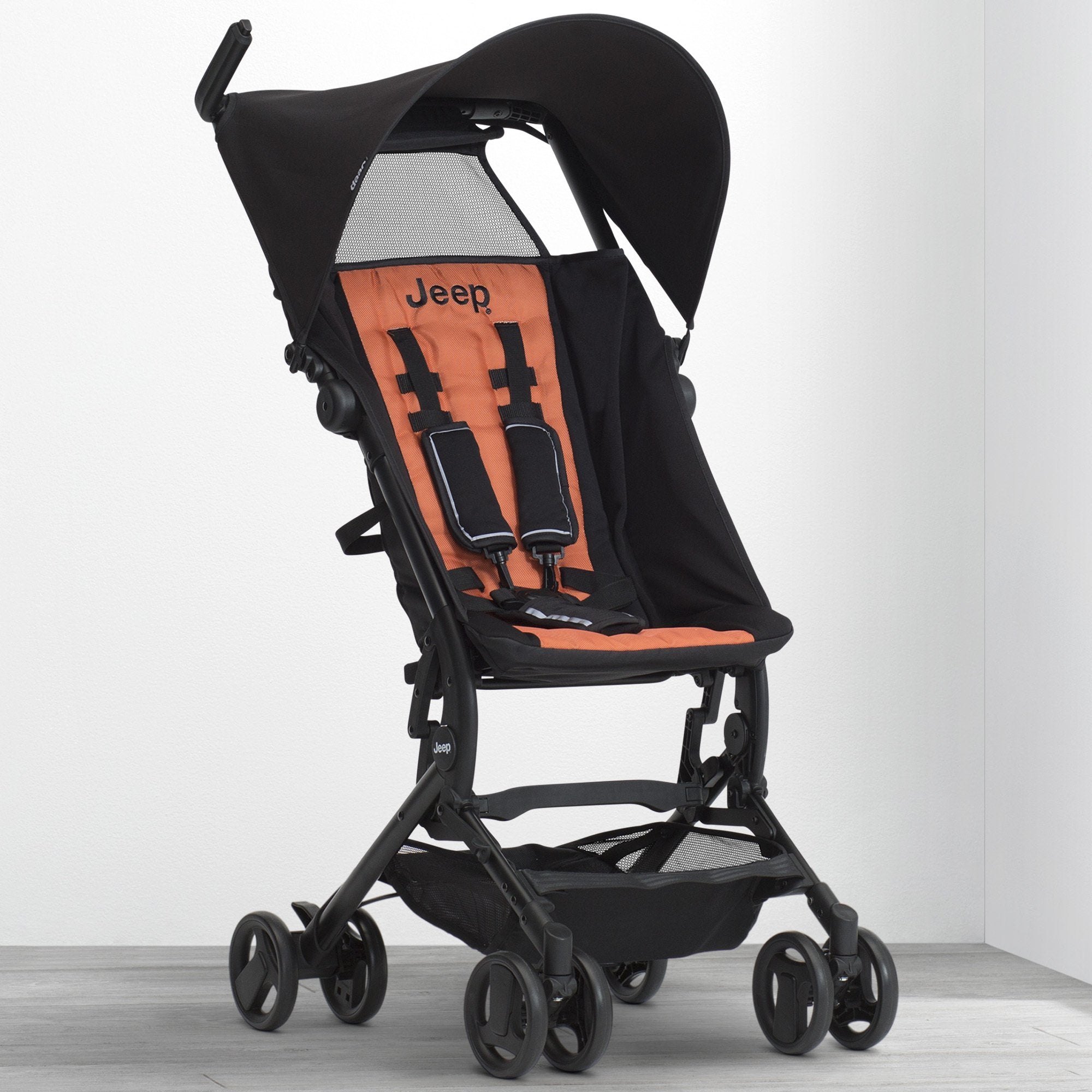 Jeep Clutch Plus Travel Stroller with Reclining Seat - Lightweight Compact Baby Stroller for Travel, Shopping & Outdoor Adventures