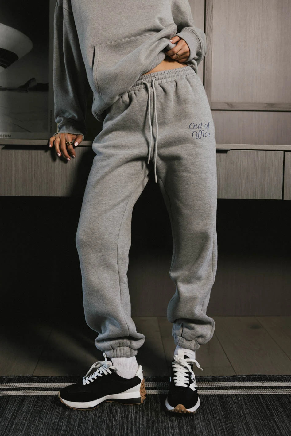 Comfy Out of Office Sweatpants for Women - Heather Grey Lounge Pants | Perfect for Home, Yoga & Relaxation | FINAL SALE