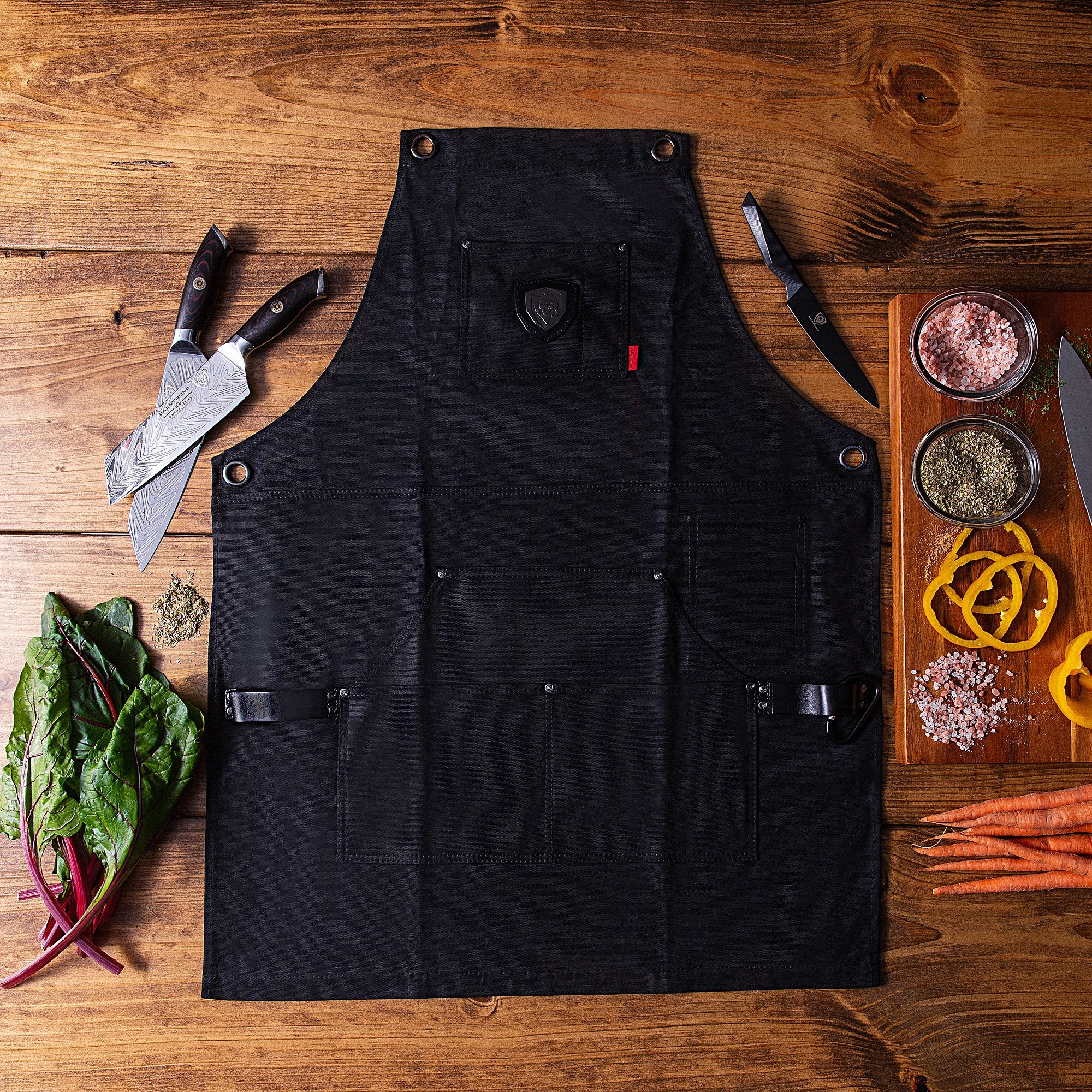 Dalstrong Professional Chef's Kitchen Apron - High Quality Cooking Bib for Sous Chefs & Home Cooks - Perfect for Grilling, Baking & Food Prep in Restaurants or Home Kitchens
