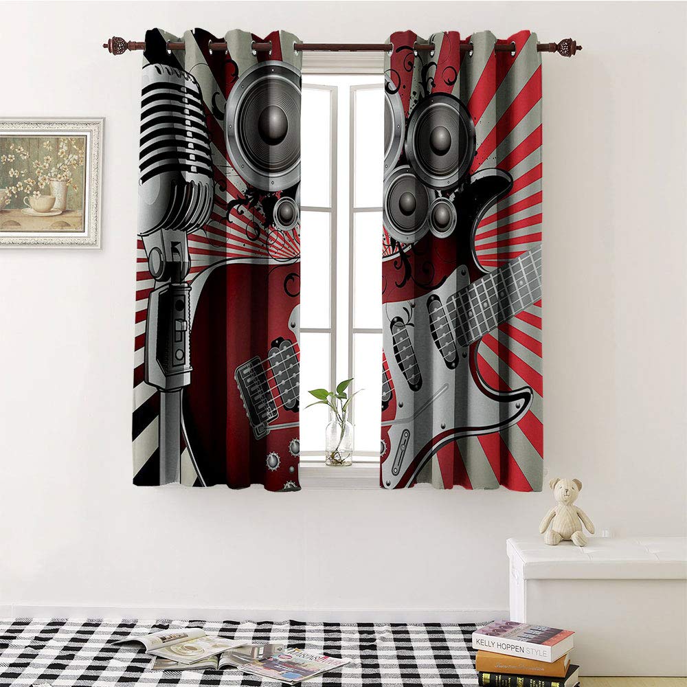 Vintage Music Speaker Loudspeaker Grommet Curtain Backdrop - 108
