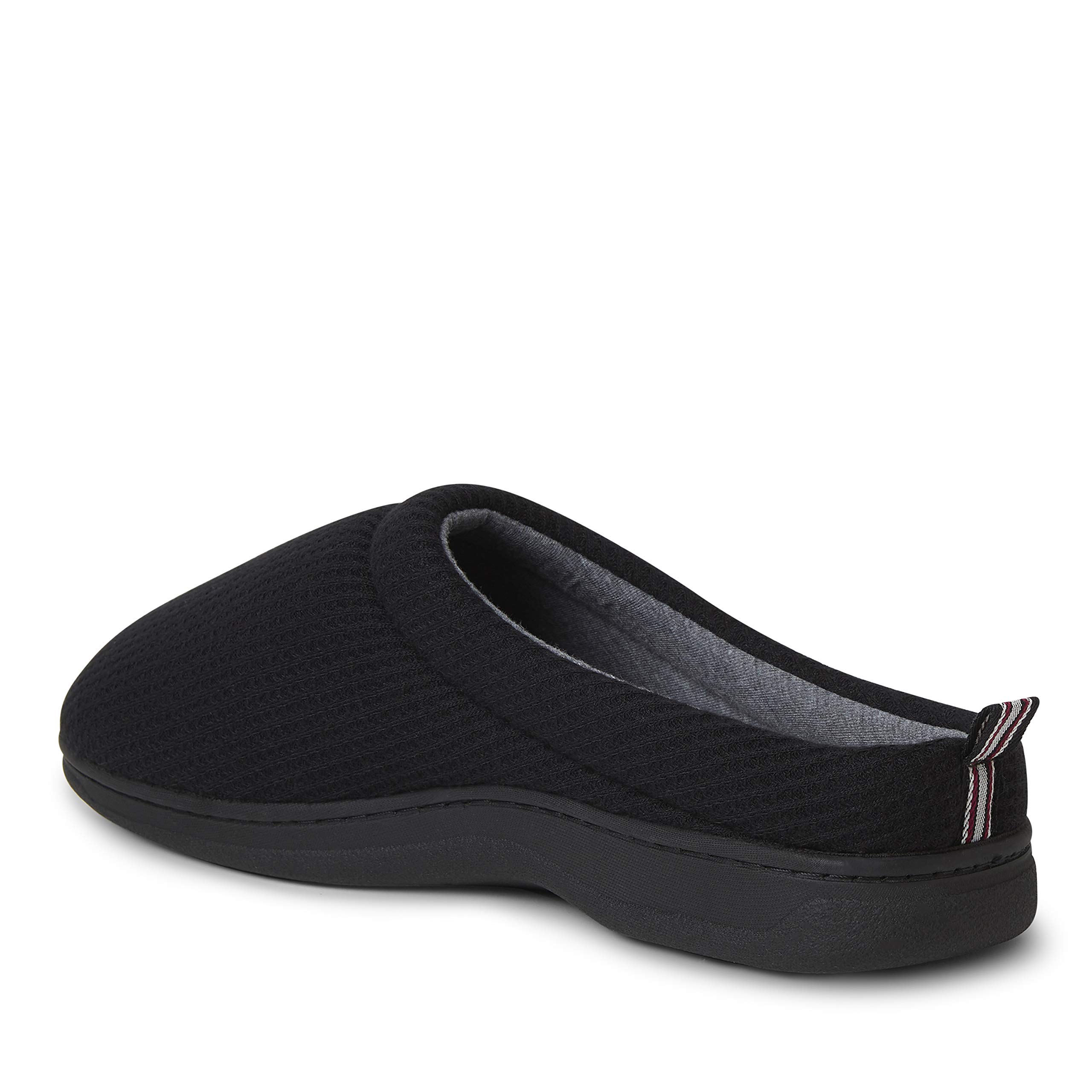 Dearfoams Women's Nathan Waffle Knit Clog Slippers - Soft Indoor/Outdoor House Shoes for Comfort & Support - Perfect for Home, Garden & Quick Errands