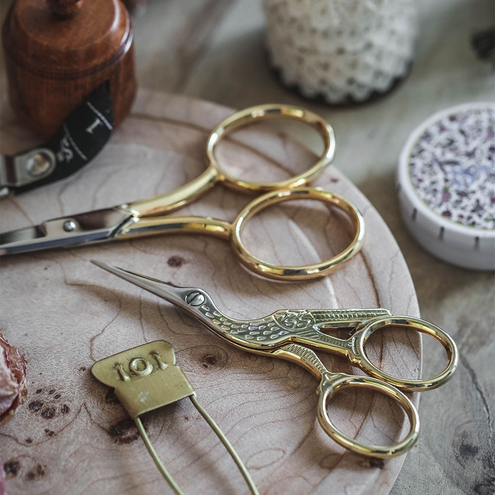 Premium Small Crane Scissors - Sharp Stainless Steel Craft Scissors for Sewing, Embroidery & DIY Crafts - Perfect for Tailoring, Quilting & Fabric Cutting